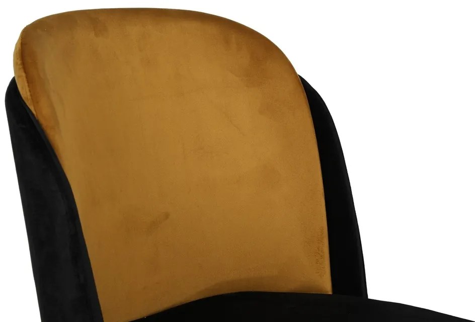 Set de scaune de sufragerie Dore Mustard, 4 bucăți, 4 buc