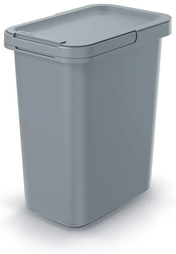 Coș de gunoi suspendat, 12 l, gri