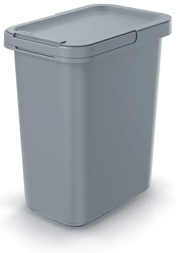 Coș de gunoi suspendat, 12 l, gri