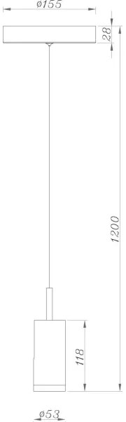 Lustră LED dimabilă pe cablu Deko-Light 348037 DABIH LED/7,2W/230V 3000K alb