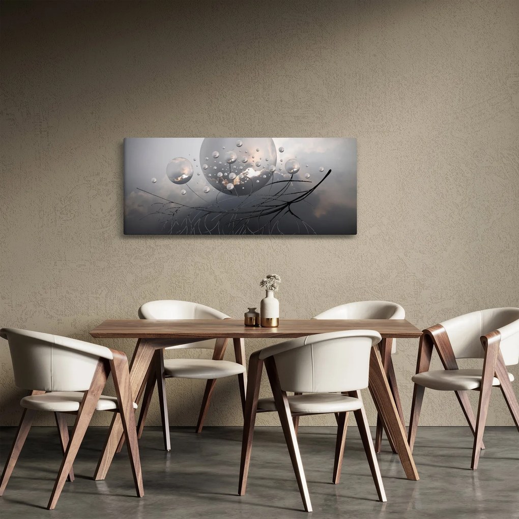 Tabloul bilelor abstracte (120x50 cm)