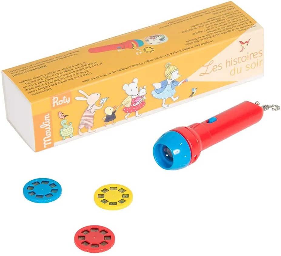 Lanternă-proiector de poveșți Moulin Roty „Familie Mare”