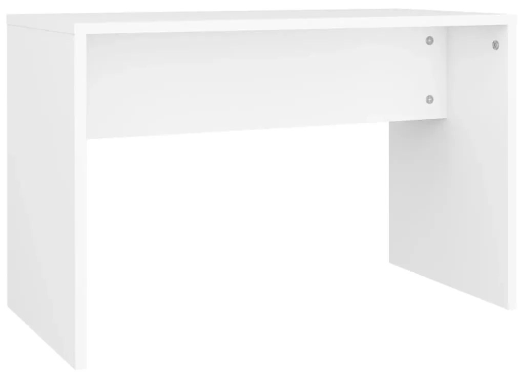 802813 vidaXL Taburet de toaletă, alb, 70x35x45 cm, lemn prelucrat