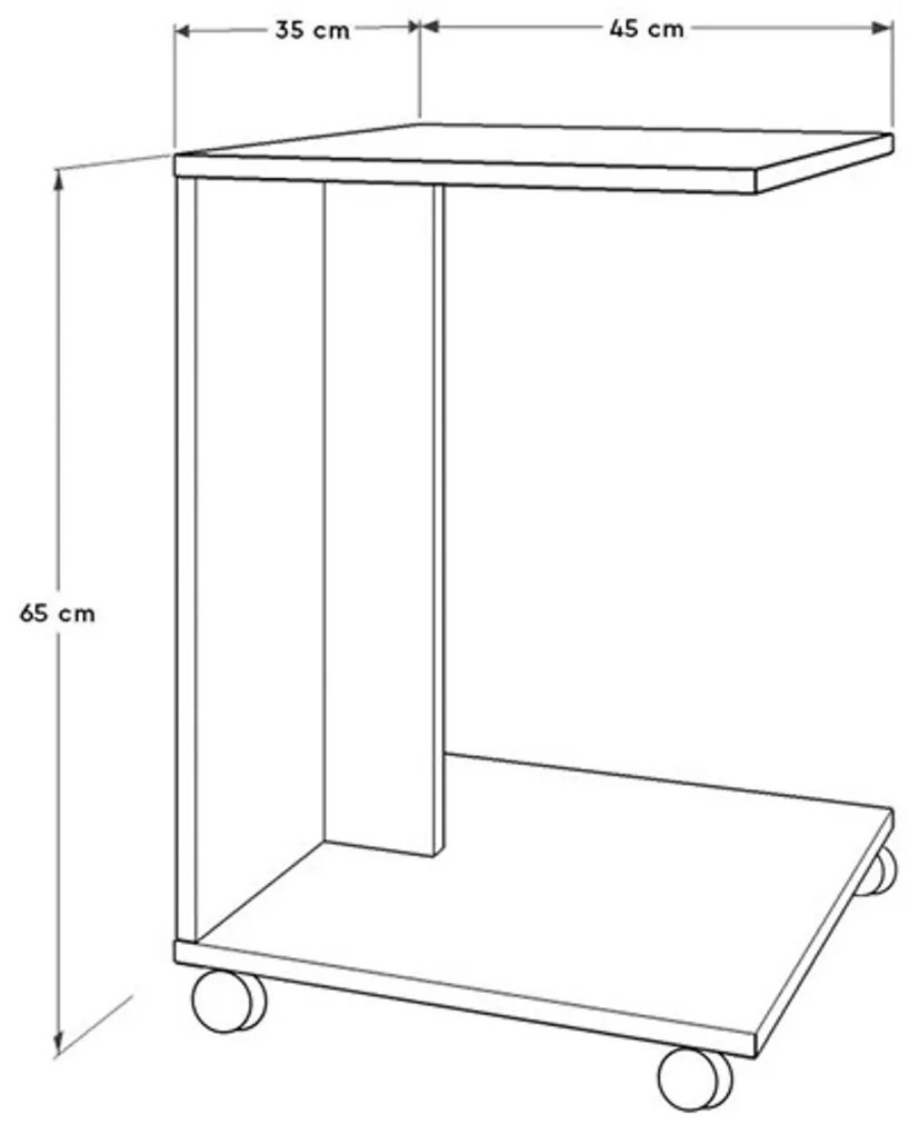 Masă de depozitare Still Walnut