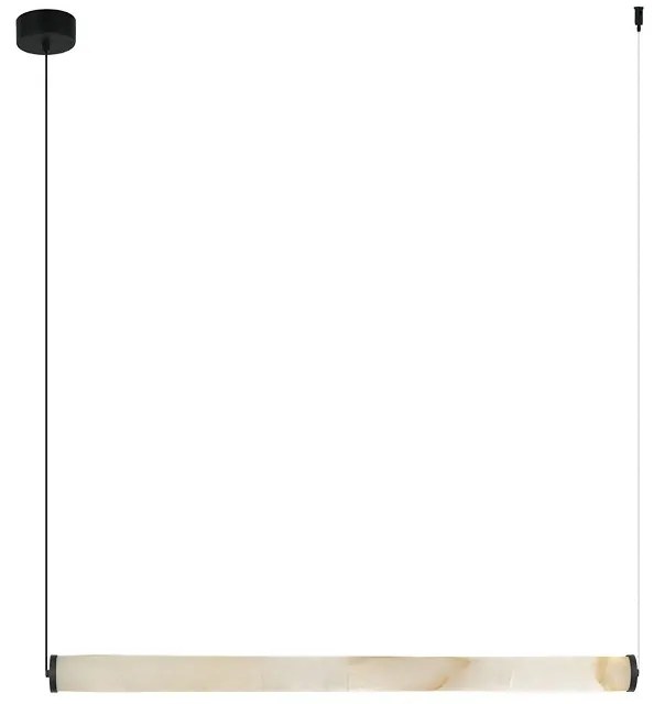 Lustra LED, Design Liniar, ALABASTER- BLACK, ZB-2539