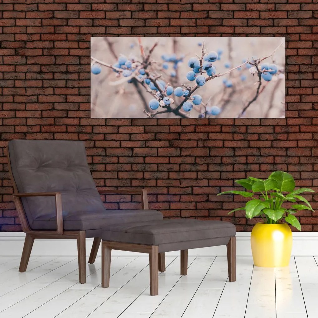 Tablou cu fructe pe tufiș (120x50 cm)