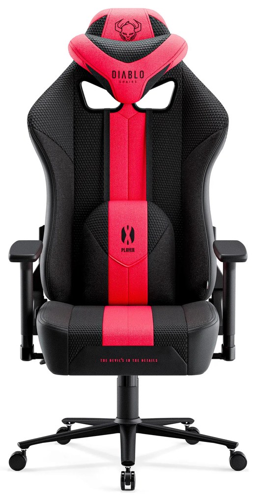 Scaun gaming Diablo X-Player 2.0 din material King Size: Crimson-Antracit