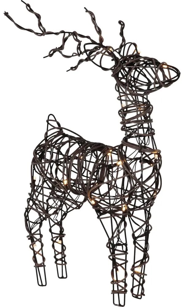 Decorațiune luminoasă de Crăciun maro de podea cu baterii Vixen – Star Trading