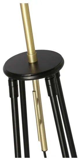 Lampadar TEGOLA 1xE27/60W/230V negru/auriu