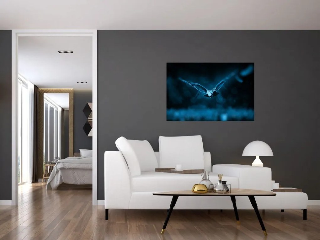 Tablou cu bufnița zburând (90x60 cm)