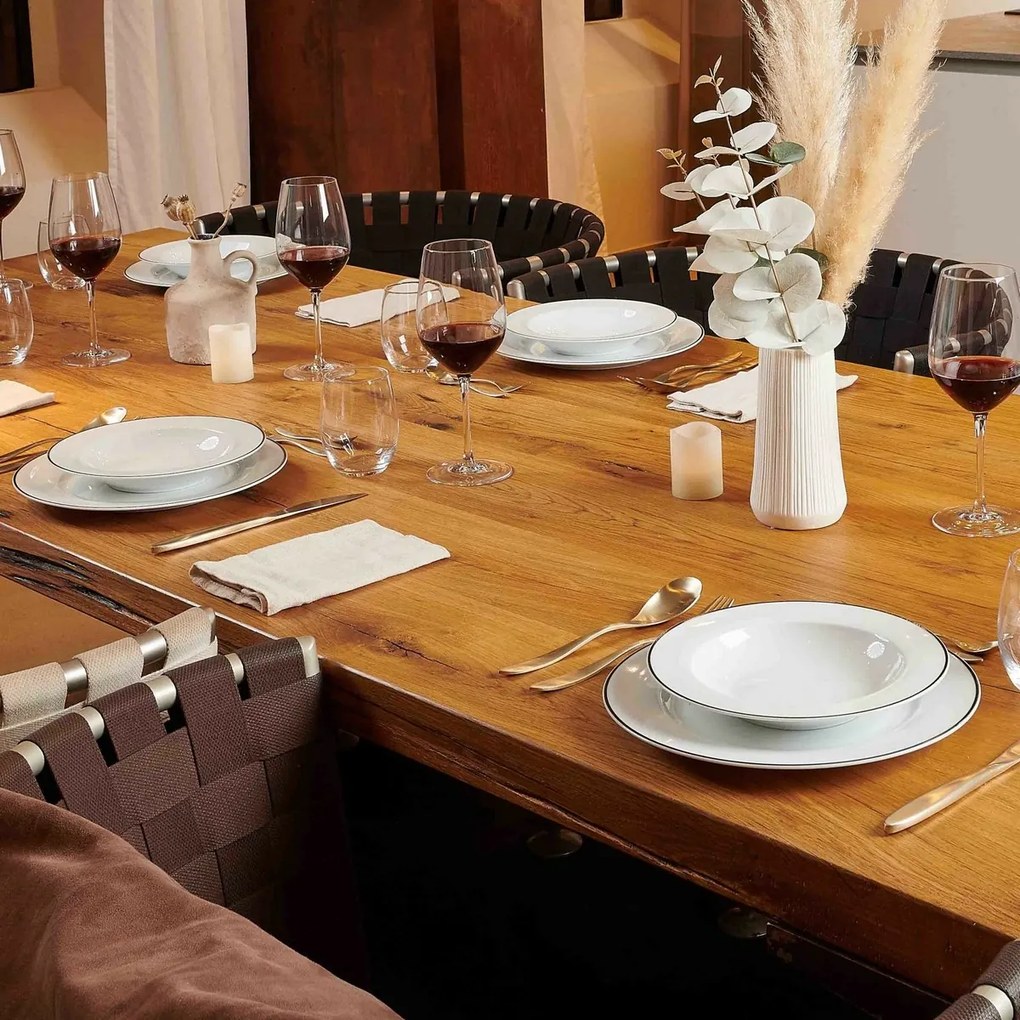 Mäser Set de farfurii adânci și plate, 12 bucăți NOLA