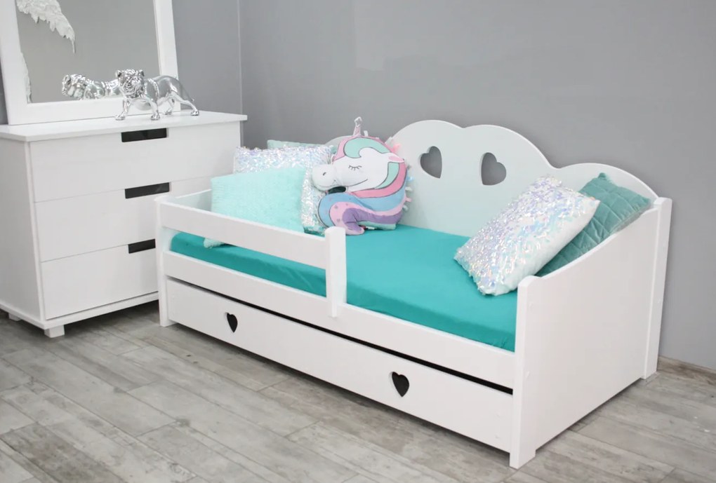 Pat pentru copii Tosia 80x160 cm Saltele: fără saltea, Lamele de pat: Fără lamele