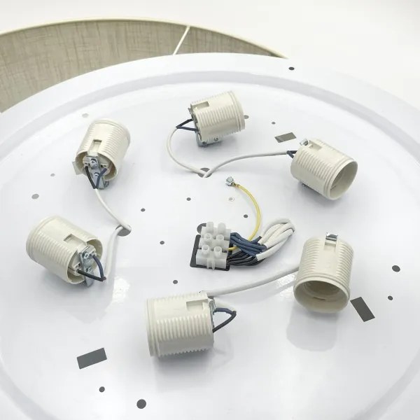 Brilagi - Plafonieră LED SIRIJA, 6xE27/60W/230V, Ø 80 cm, crem