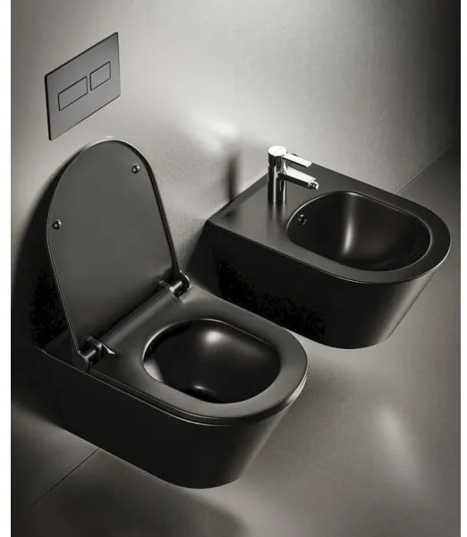 Sapho - Vas WC suspendat AVVA ceramică/negru