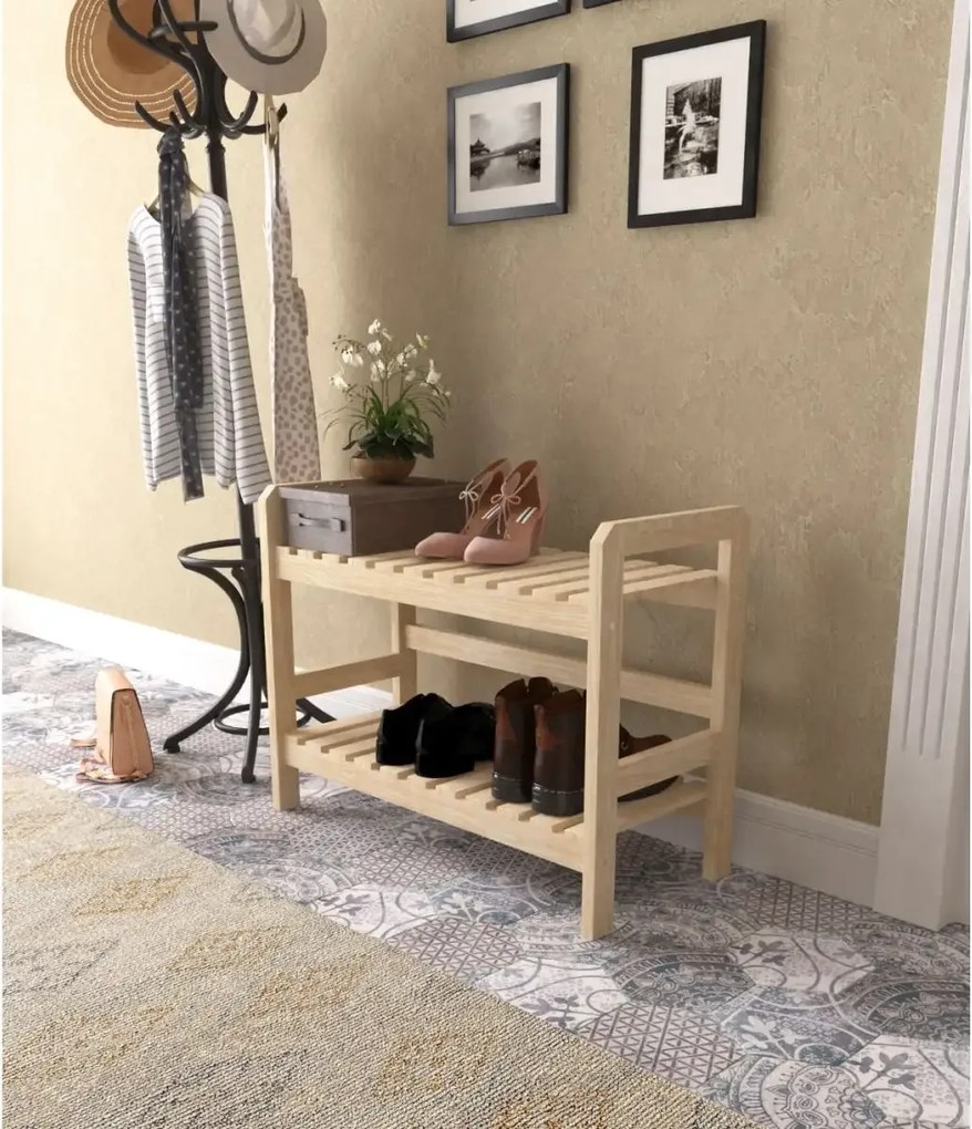 Pantofar din lemn , seria wood Homs 64 x 30 x 54 cm,700216