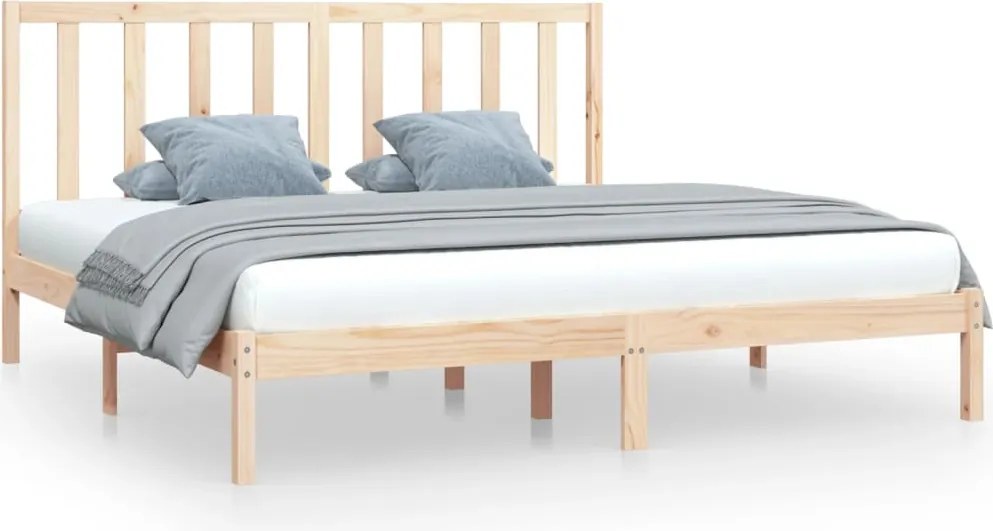 vidaXL Cadru de pat, 200x200 cm, lemn masiv de pin