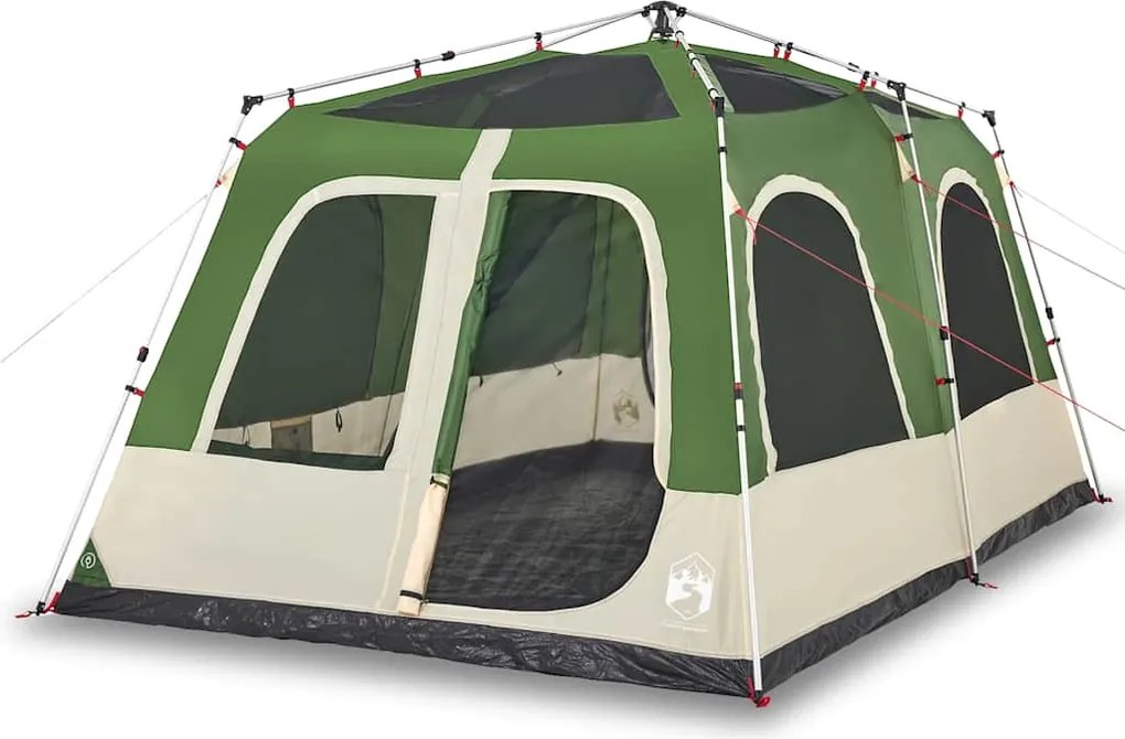 vidaXL Cort de familie cupolă, 8 persoane, setare rapidă, verde