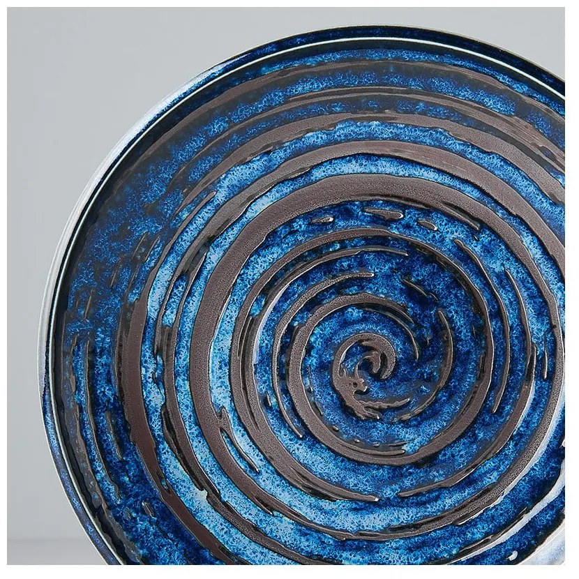 Farfurie din ceramică MIJ Copper Swirl, ø 20 cm, albastru