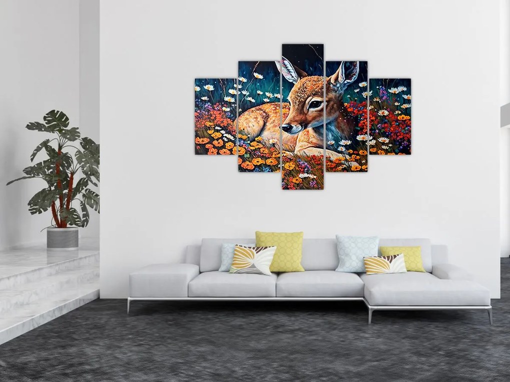 Tablou - Cerb pictat (150x105 cm)