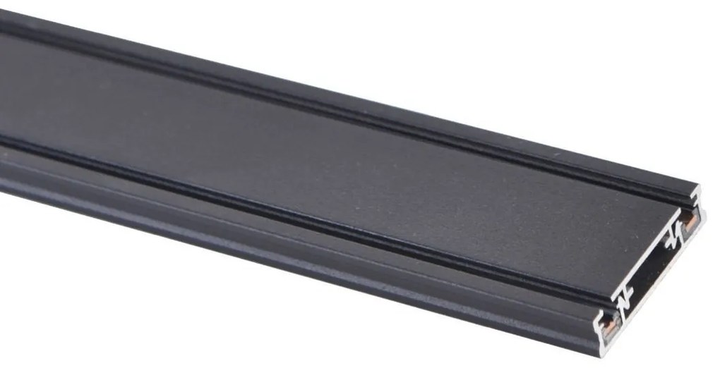 Sina magnetica slim, neagra, 1 metru, Klausen
