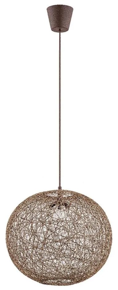 Lustră pe cablu ABAKA 1xE27/15W/230V maro