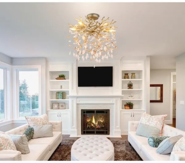 Globo 64138DG - Candelabru pe tijă QUEENA, 6xE14/40W/230V, auriu