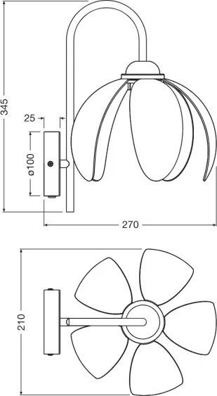 Osram - Lampă de perete DECOR RATTAN 1xE27/15W/230V bej/negru
