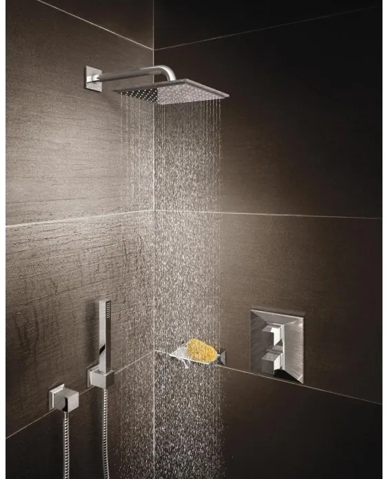 Set de dus, Grohe Euphoria Cube Stick, cu para, agatatoare si furtun, crom, 27702000