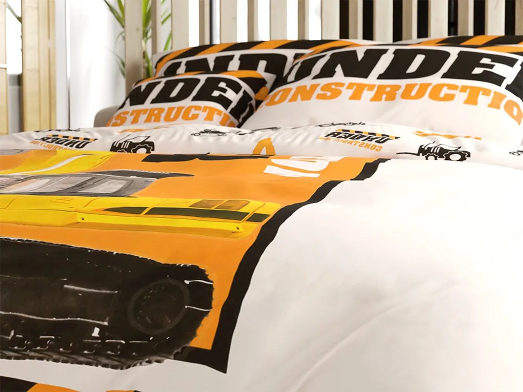 Lenjerie de pat din bumbac luminiscente BAGR portocalie Dimensiune lenjerie de pat: 70 x 90 cm | 140 x 200 cm