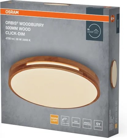 Osram - Plafonieră LED reglabilă ORBIS WOODBURRY LED/36W/230V Ø 50 cm
