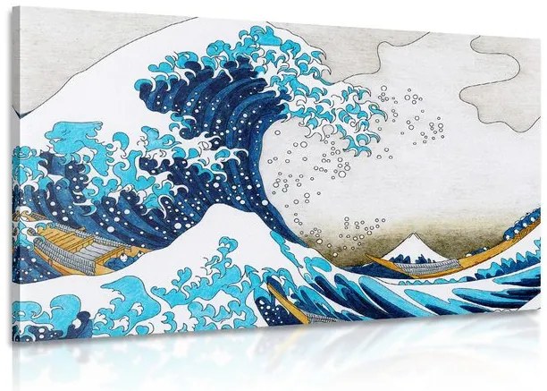 Tablou reproducere Marea vală de la Kanagawa - Katsushika Hokusai