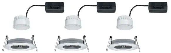 SET 3x corp de iluminat încastrat pentru baie LED/6W IP44 NOVA 230V Paulmann 93462