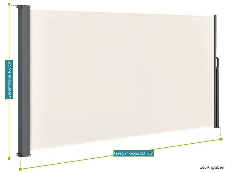 Perete lateral „Dubai” 300 x 180 cm bej