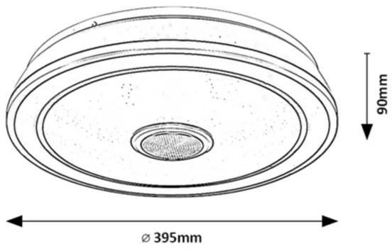 Rabalux 71030 - Plafonieră LED RGB dimabilă NIKOLAUS LED/24W/230V