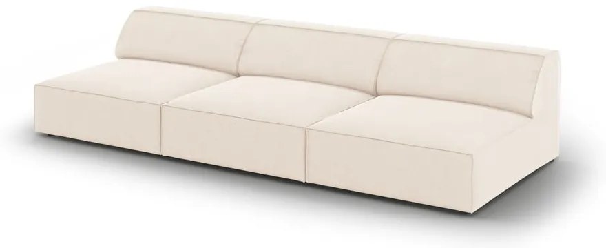 Canapea crem cu tapițerie din catifea 240 cm Jodie – Micadoni Home