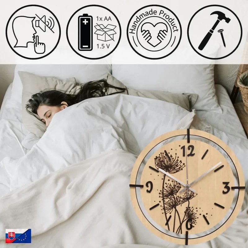 SENTOP | Ceas de perete cu păpădie | LOTI