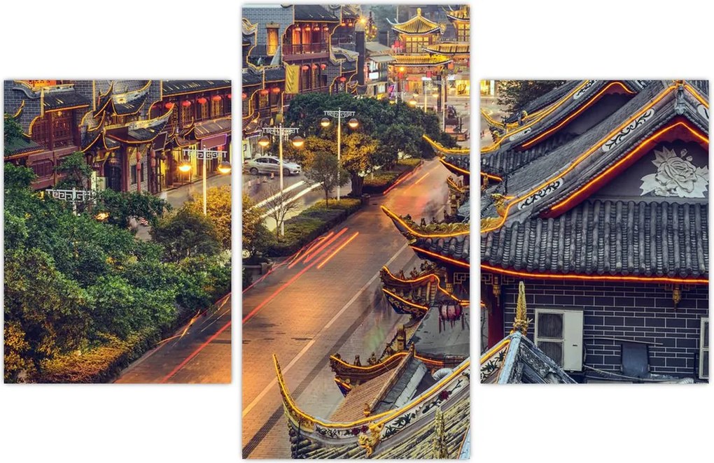 Tablou - Qintai Road, Chengdu, China (90x60 cm)