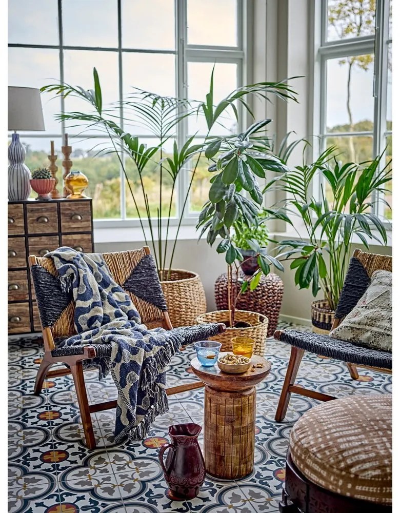 Comodă neagră/maro din metal 60,5x92x33,5 cm Matteo – Bloomingville