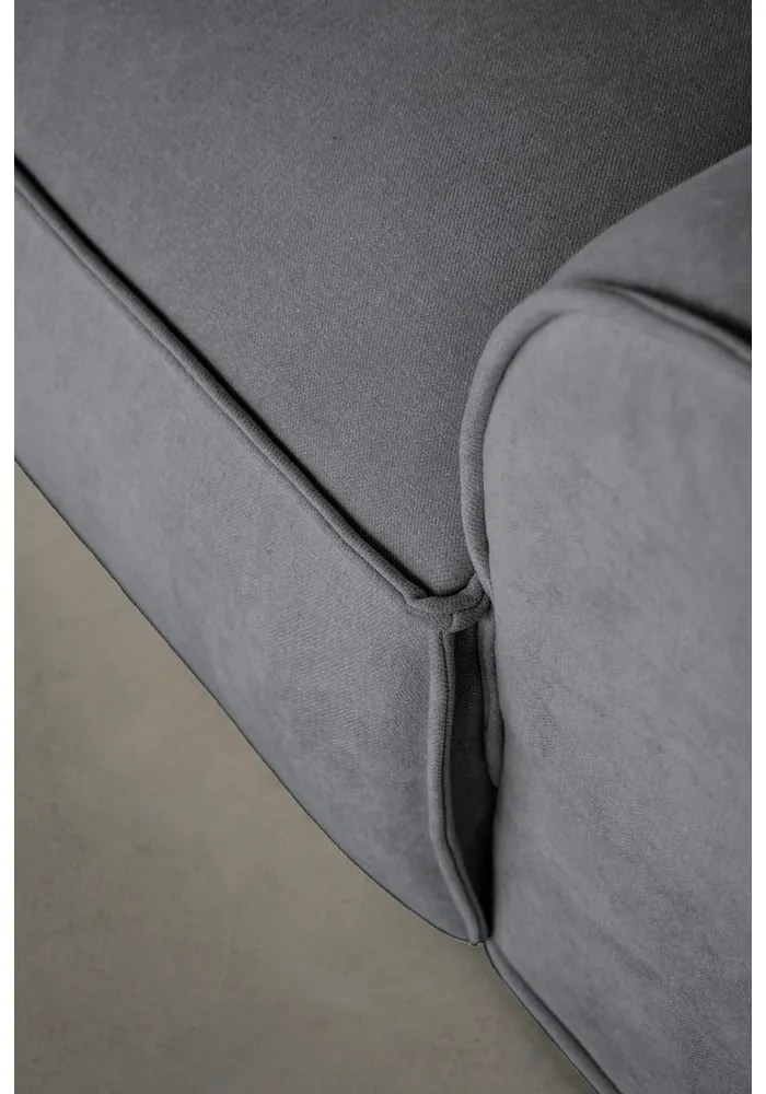 Colțar gri (cu colț pe partea dreaptă/în formă de "U") Flex Felix – Miuform