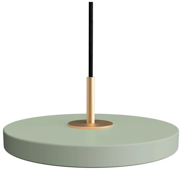 Lustră verde-deschis LED cu abajur din metal ø 15 cm Asteria Micro – UMAGE