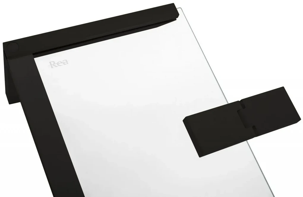 Cabina dus Hugo Double negru 80x80 cm