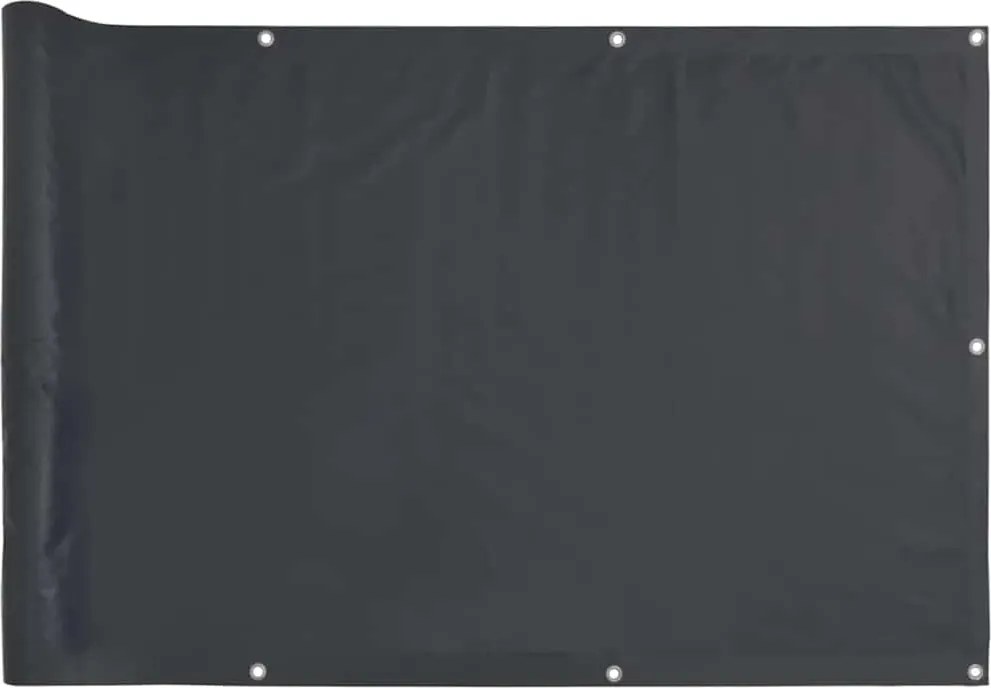 vidaXL Paravan de balcon, antracit, 600x75 cm, PVC