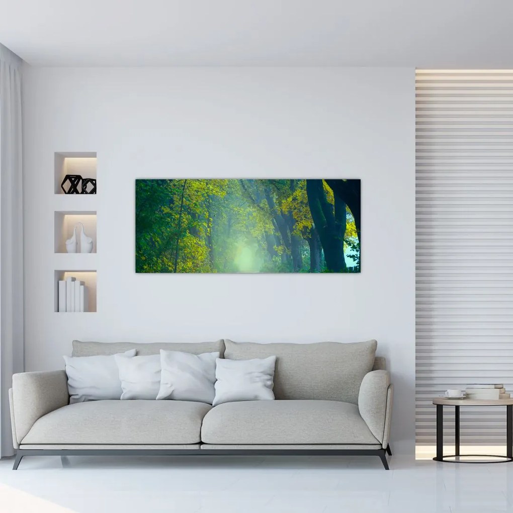 Tablou cu drum dea lungul cu copaci (120x50 cm)