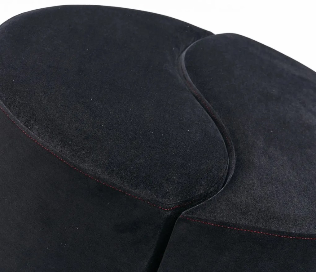 Taburet Alis Pouf negru