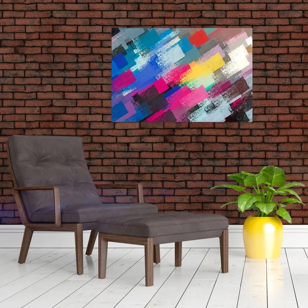 Tablou - Dungi colorate cu pensula (90x60 cm)