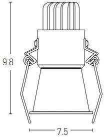 Spot LED incastrabil Trimless alb 10W 3000K
