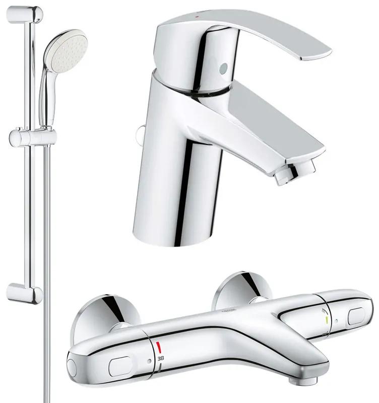 Set complet baterii baie cada termostat Grohe Grohtherm 1000 (33265002,34816003,27853001)