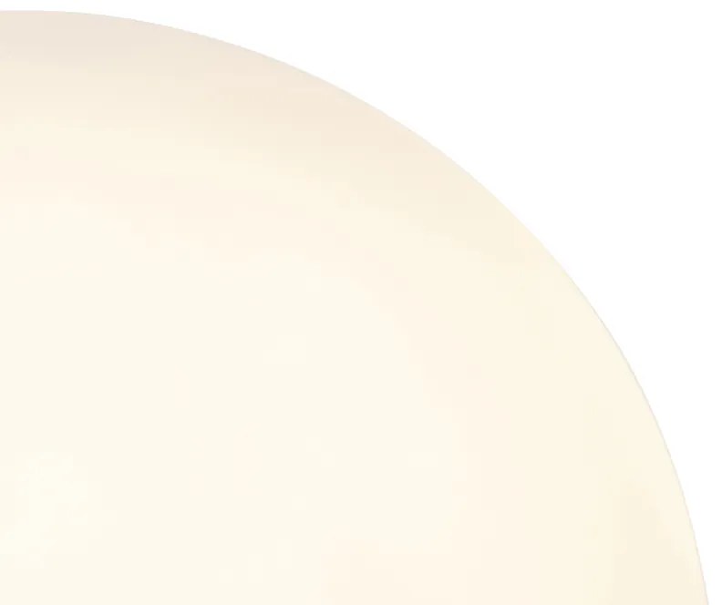 Lampă de masă Art Deco din alamă cu sticlă opala 45,5 cm - Pallon