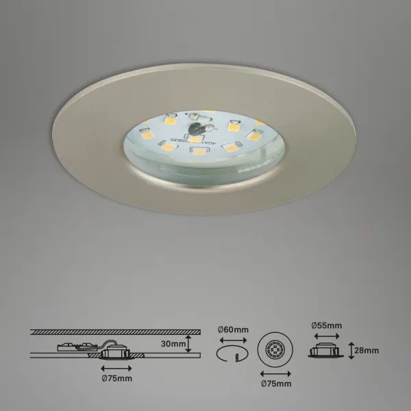 Corp de iluminat LED dimabil pentru baie ATTACH LED/6,5W/230V IP44 Briloner 7295-012