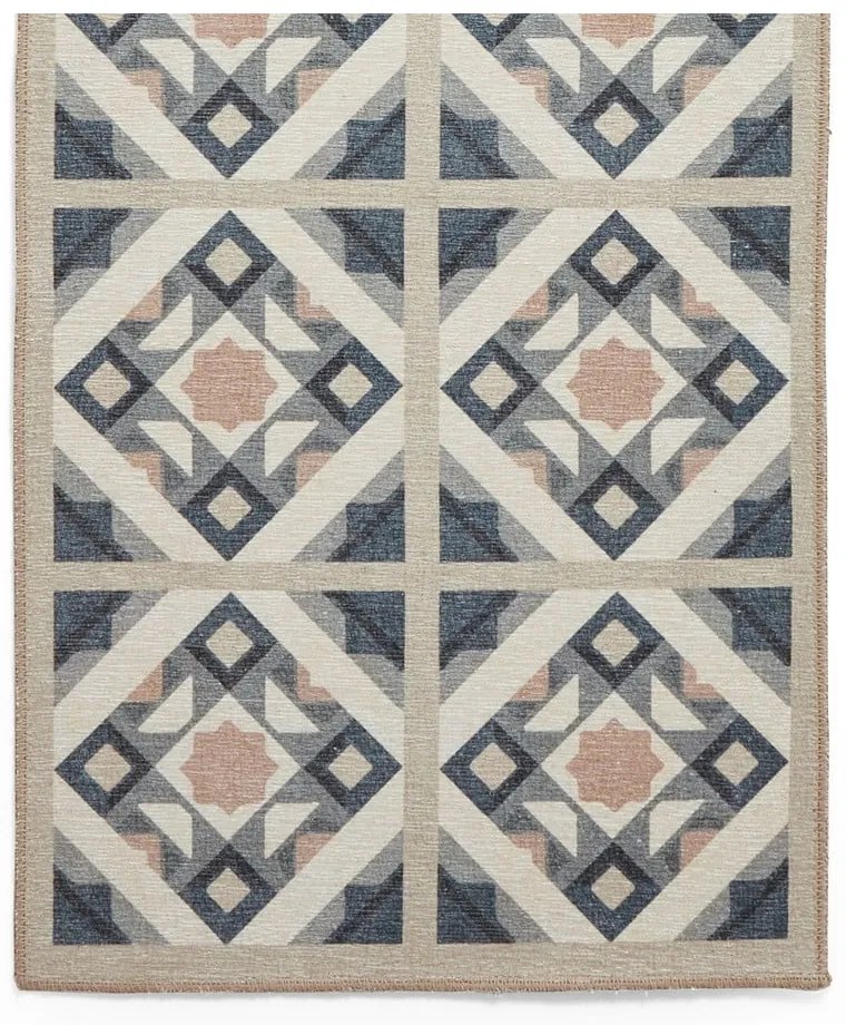 Covor tip traversă gri-crem lavabil 76x230 cm Victoria Orange – Think Rugs